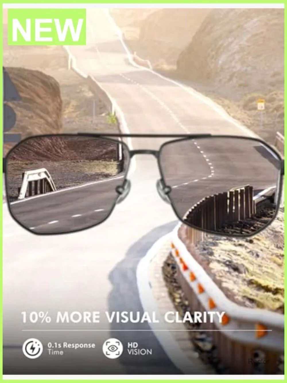Square Aviator Sunglasses Polarized UV400 Polygon Shades Accessories